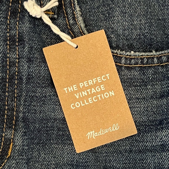 NWT - Madewell Rigid Denim Straight Mini Skirt: Reworked Edition - Size 25 - Picture 9 of 10